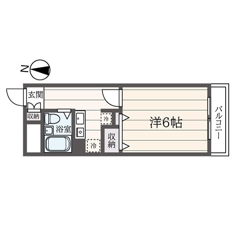 パストラーナ柏木  208号室 間取り