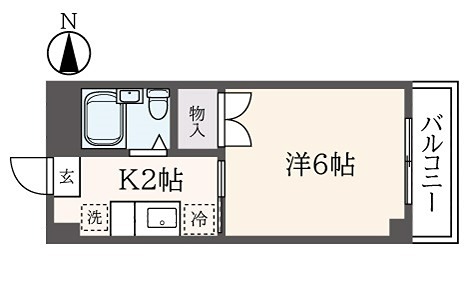 ニューハイム井上 401号室 間取り