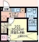 ＣＡＳＡ永山 101号室 間取り