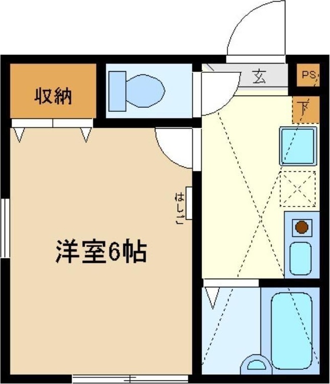 シティハイツ橋本 201号室 間取り