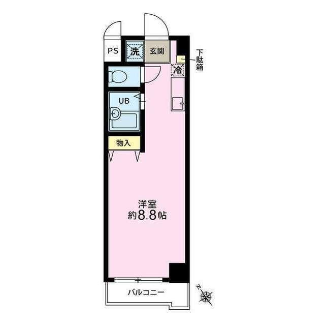 メゾンゼルコーワ 405号室 間取り