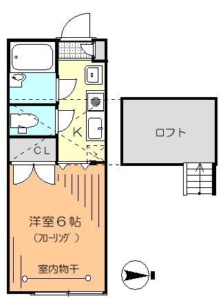 丸尾ハウス 202号室 間取り