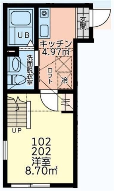 クレール南橋本 102号室 間取り