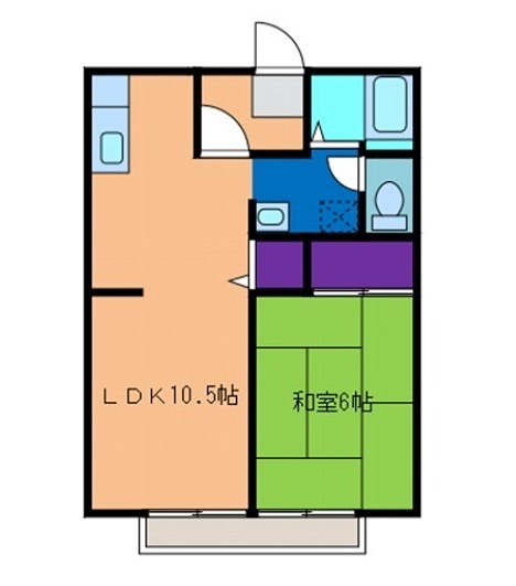 サンライフ木村 203号室 間取り