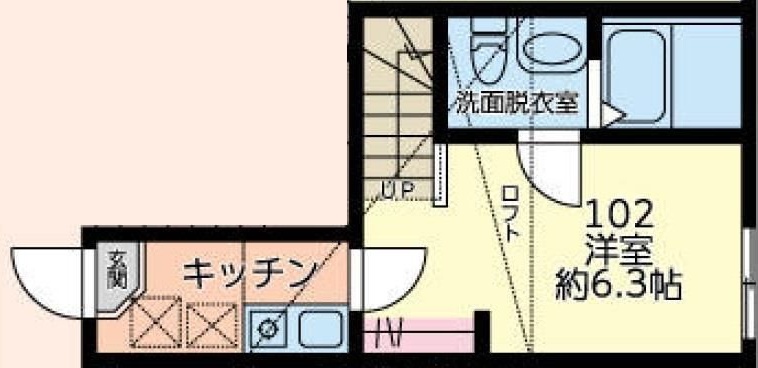 ジェイルーク 102号室 間取り