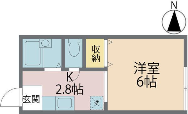 パークハイム多摩 210号室 間取り