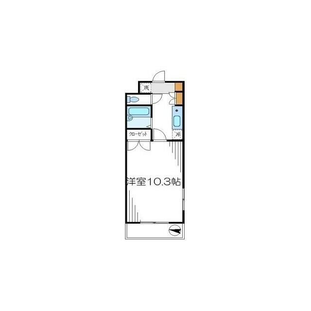 キャッスルヒルズ 310号室 間取り