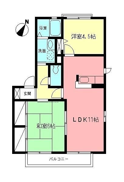 エスペランサⅡ 101号室 間取り