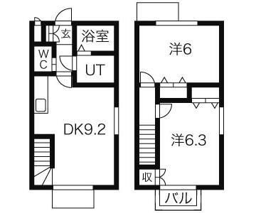 メゾン　ド　アウラ 106号室 間取り