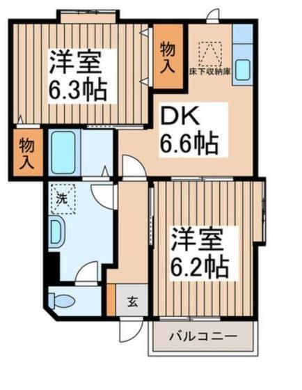 エトワール弐番館 103号室 間取り