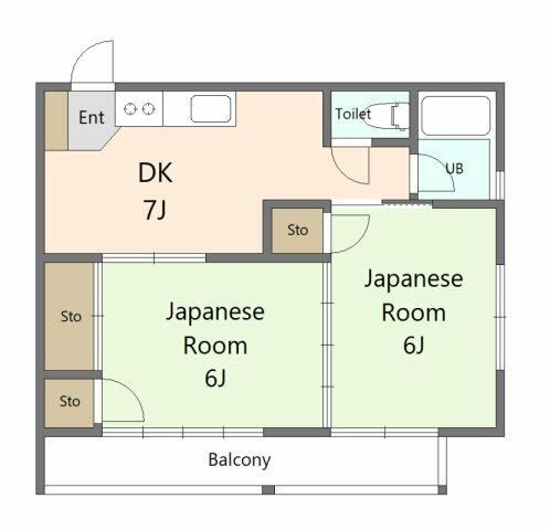 井上コーポ 202号室 間取り