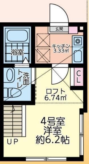 ショコラＲｅｚｅ 104号室 間取り