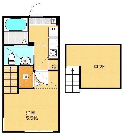 ディアコート淵野辺 101号室 間取り