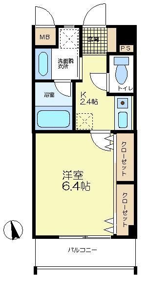 クアイエット 207号室 間取り