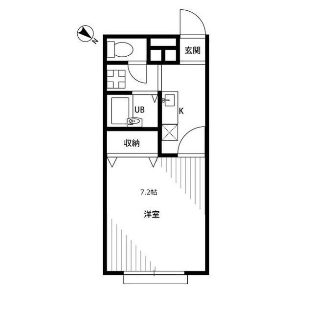 アムール　琴 201号室 間取り