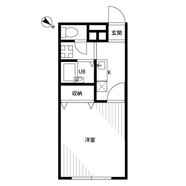 アムール　琴 104号室 間取り