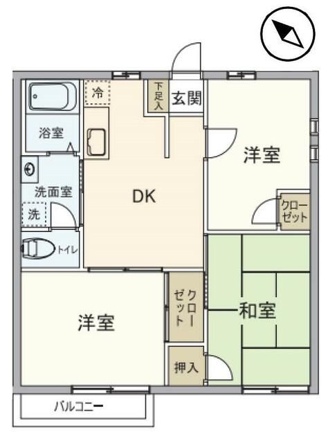 ファミール河本 203号室 間取り