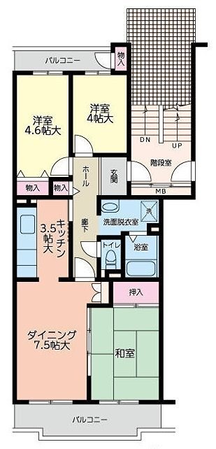 コーポレート相模原富士見 513号室 間取り