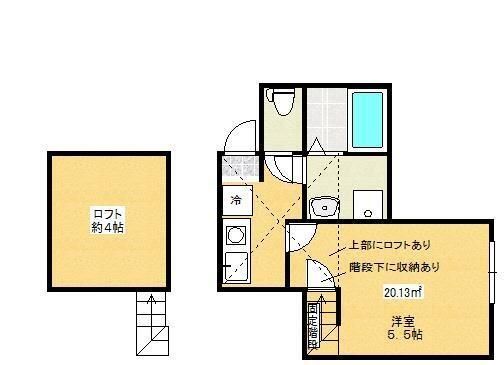 シティベル 102号室 間取り