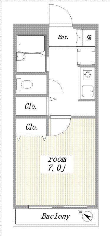 スぺランザ 101号室 間取り