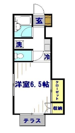 アドラブール多摩境  103号室 間取り