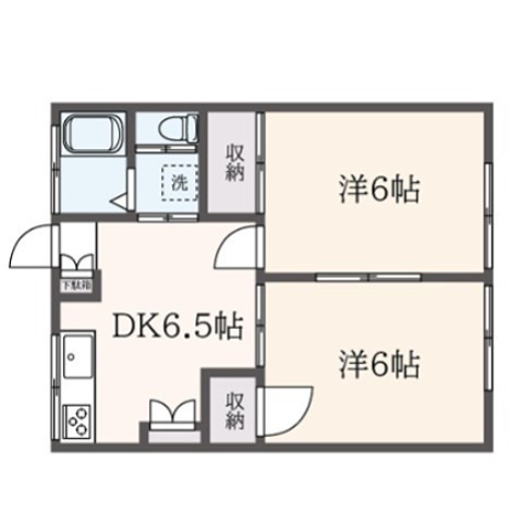 第一さくらハイツ 102号室 間取り