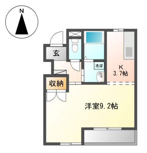 スカイヒルズ　アキ 101号室 間取り