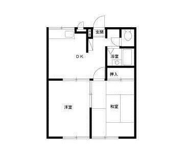 エステートピア遊 103号室 間取り