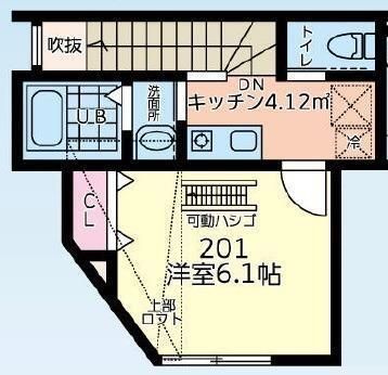 メゾンドソレイユ大塚 201号室 間取り
