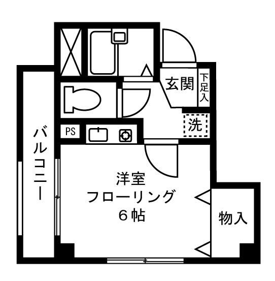 ロイヤルヒルズ忠生 101号室 間取り