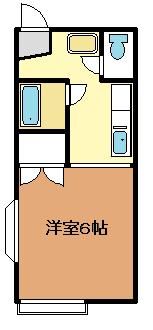 ロードサイドコスモス 101号室 間取り