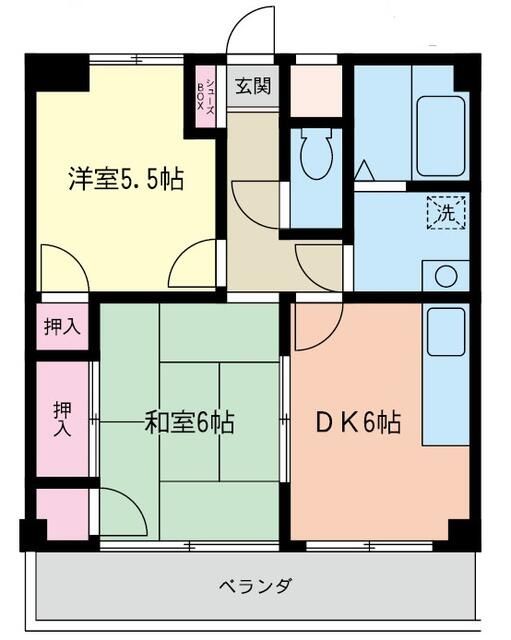 プラザイワモト 202号室 間取り