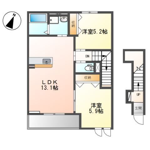 オリエンタル　コート 203号室 間取り