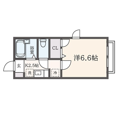 ディアスYUMA 201号室 間取り