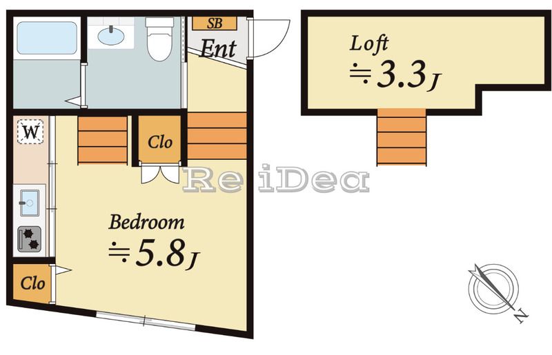 Ｒａｓｓｕｒｅｒ 103号室 間取り