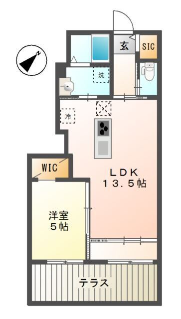 エスタシオン 103号室 間取り