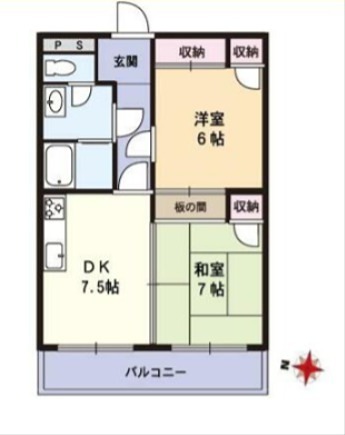 インサイドビル 402号室 間取り