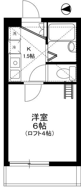 ロバリア古淵 102号室 間取り