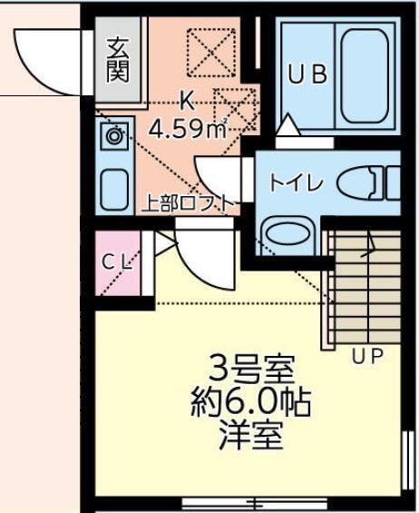 リブラ北里 103号室 間取り