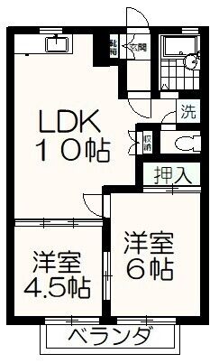 パークハイム 201号室 間取り