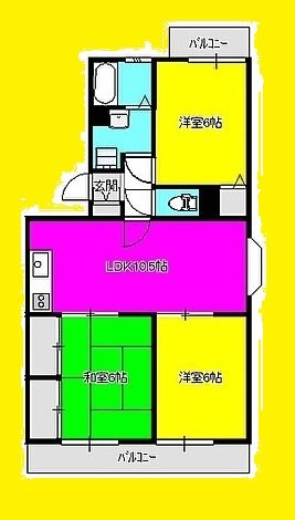 フィールドステージ 202号室 間取り