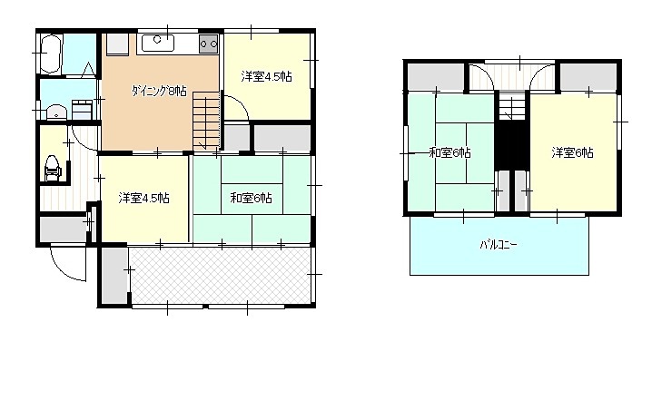 下九沢貸家 間取り
