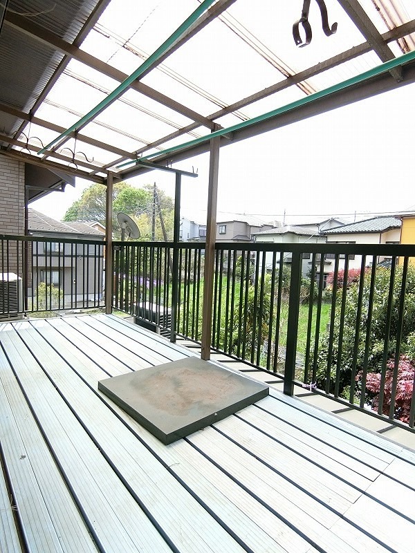下九沢貸家 ベランダ