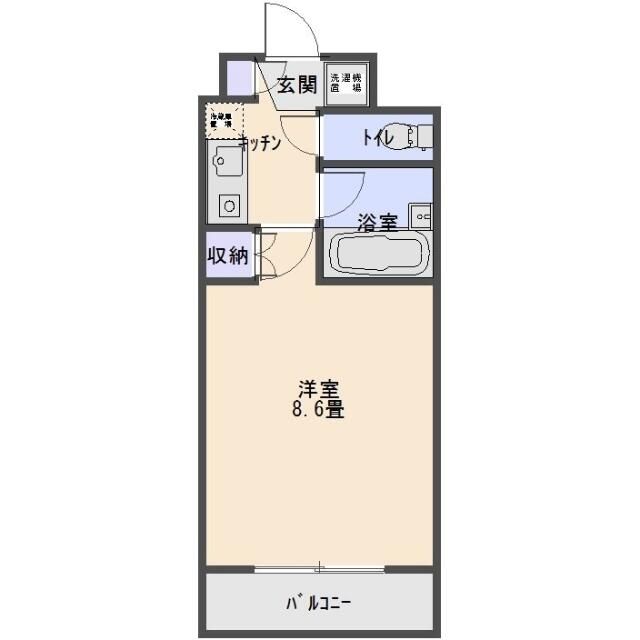 ヌヴェルハイツ １階部分号室 間取り