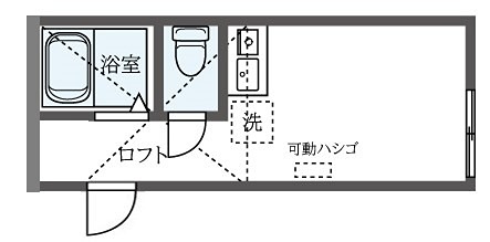 モンパルナス 107号室 間取り