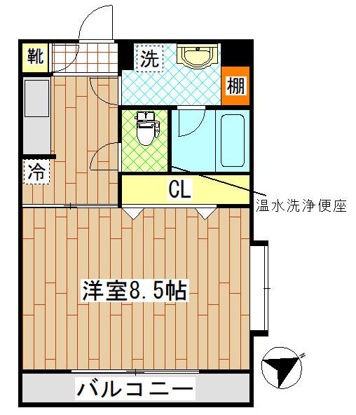 サンフィールⅦ 203号室 間取り