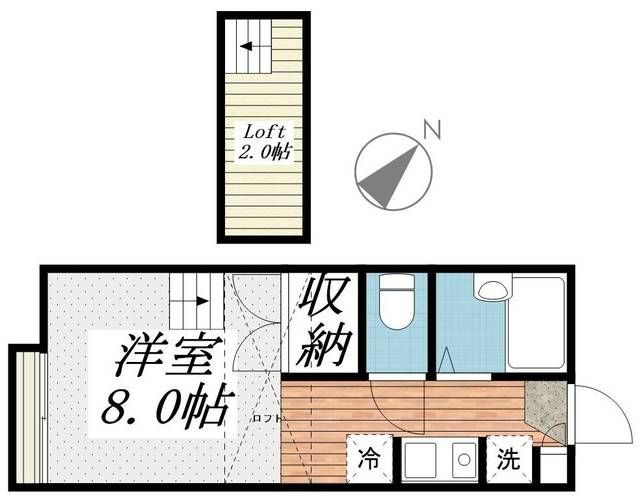 Ｋビレッジ２ 206号室 間取り