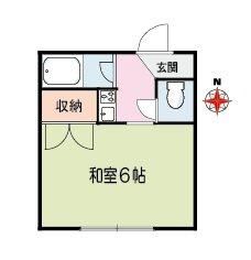 五番館ハイツ ２階部分号室 間取り