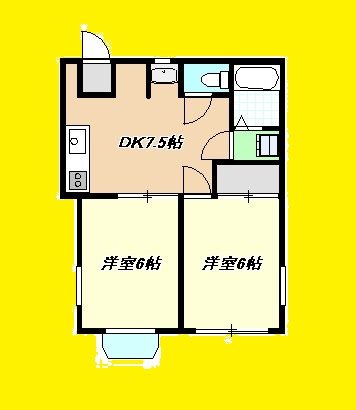 ハイツクラシマ２ 102号室 間取り