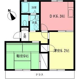 アンバービレッジＳ 102号室 間取り